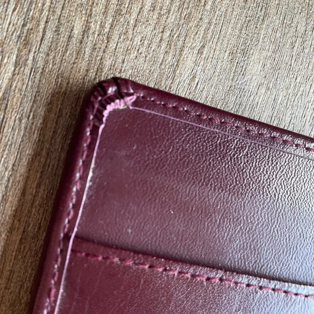 Franklin Covey Burgundy Smooth Leather Planner/Notebook Cover 7